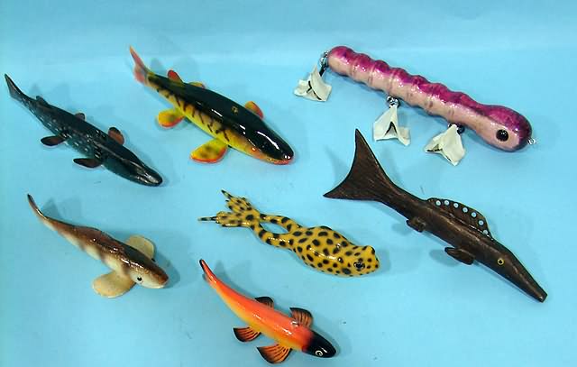 Appraisal: Group of ice fishing decoys - various species - CHOICE