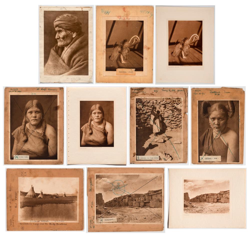 Appraisal: Edward S Curtis - Plate Cover Grouping Photogravures plate cover