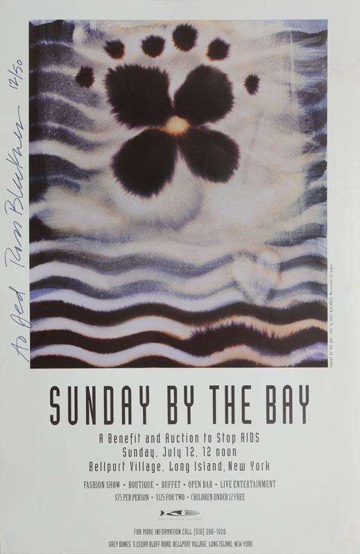 Appraisal: AFTER ROSS BLECKNER b SUNDAY BY THE BAY Poster signed