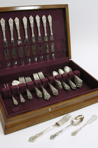 Appraisal: SET OF STERLING SILVER TABLEWARE PIECES by Wallace in the