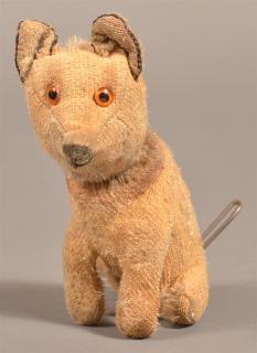 Appraisal: Early German Mohair Dog Toy Probably Schuco h