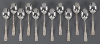 Appraisal: S Kirk Son sterling Repousse demitasse spoons S Kirk Son