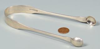 Appraisal: Asa Blanchard KY Silver Tongs Kentucky Coin Silver Sugar Tongs