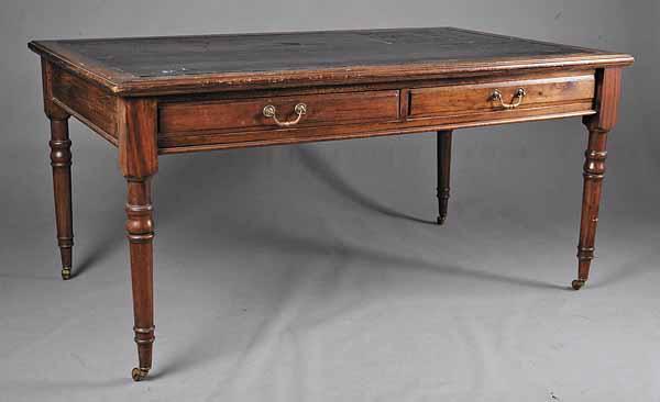 Appraisal: A William IV Mahogany Library Table mid- th c molded