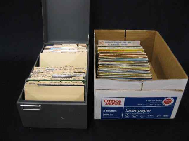 Appraisal: Lot of State Postcards Box of Post Cardfolders