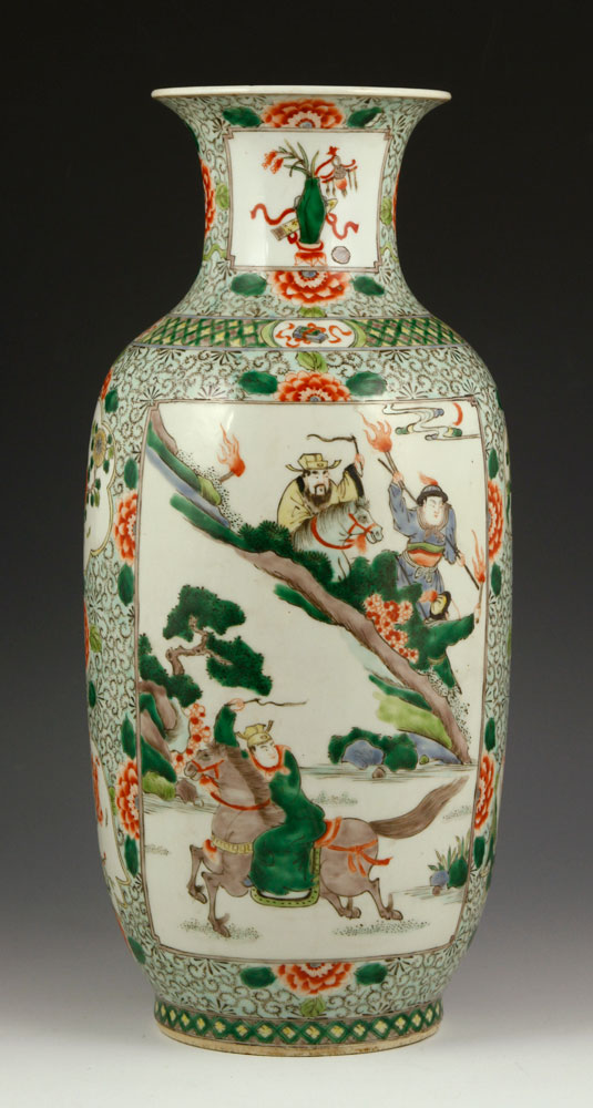 Appraisal: - Later th C Chinese Famille vert Vase Porcelain Later