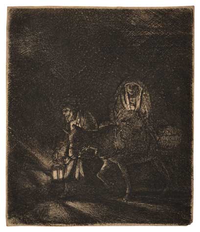 Appraisal: REMBRANDT VAN RIJN The Flight Into Egypt A Night Piece