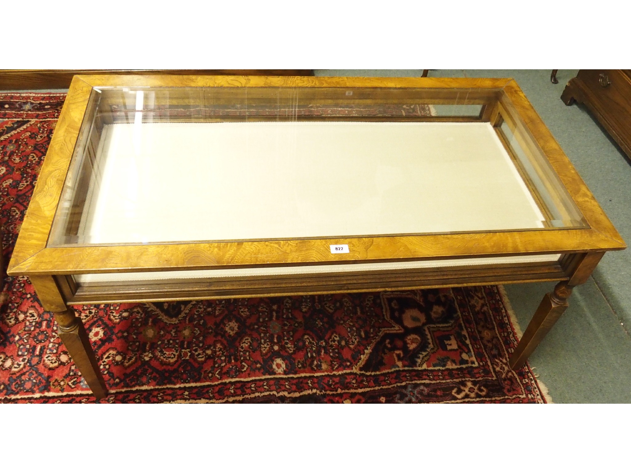 Appraisal: A contemporary display table with single drawer x x cm