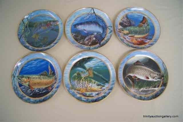 Appraisal: Franklin Mint Trout Collector PlatesLimited Edition numbered Franklin Mint collector