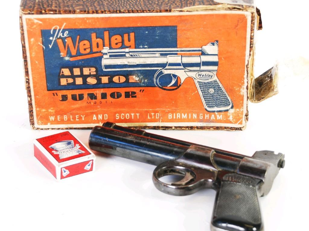 Appraisal: WEBLEY SCOTT AIR PISTOL 'Junior' model in original box with