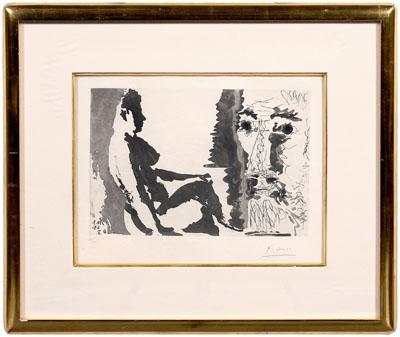 Appraisal: Pablo Picasso aquatint Spanish - Peintre et Modele edition bloch