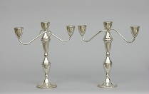 Appraisal: Dunchin Creations Sterling Silver Interchangeable Candelabra Sterling silver candelabra can