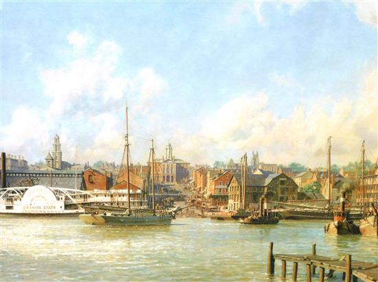 Appraisal: John Stobart American b limited edition print A View of