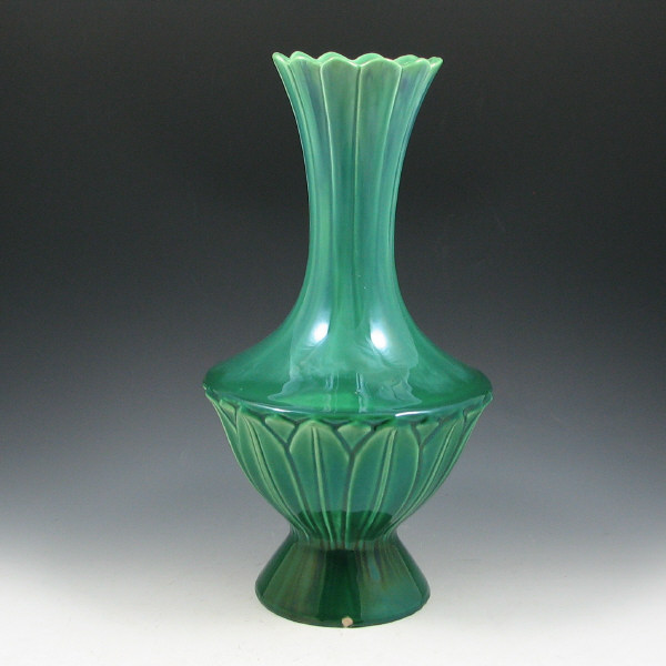 Appraisal: Royal Haeger vase with nice green high glaze Marked Royal