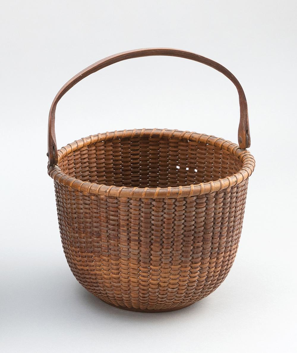 Appraisal: WILLIAM D APPLETON NANTUCKET BASKET EARLY TH CENTURY BASKET HEIGHT