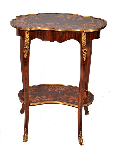 Appraisal: AN TH CENTURY FRENCH STYLE KINGWOOD KIDNEY SHAPED OCCASIONAL TABLE