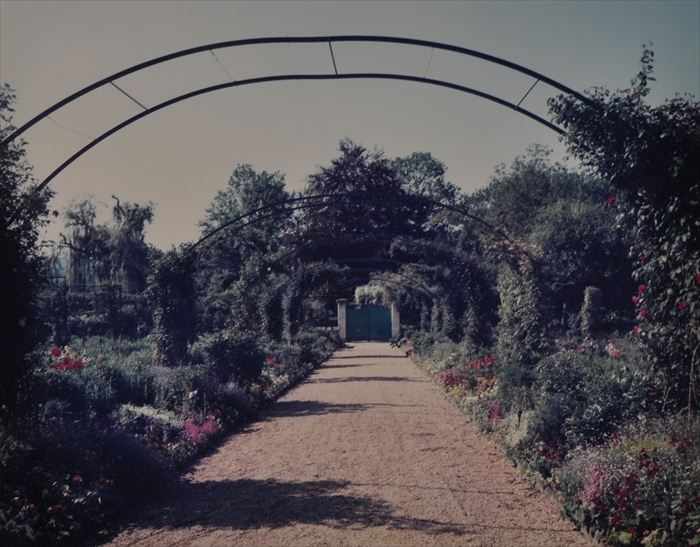 Appraisal: STEPHEN SHORE b GIVERNY TRELLISED PATH Cibachrome print x in