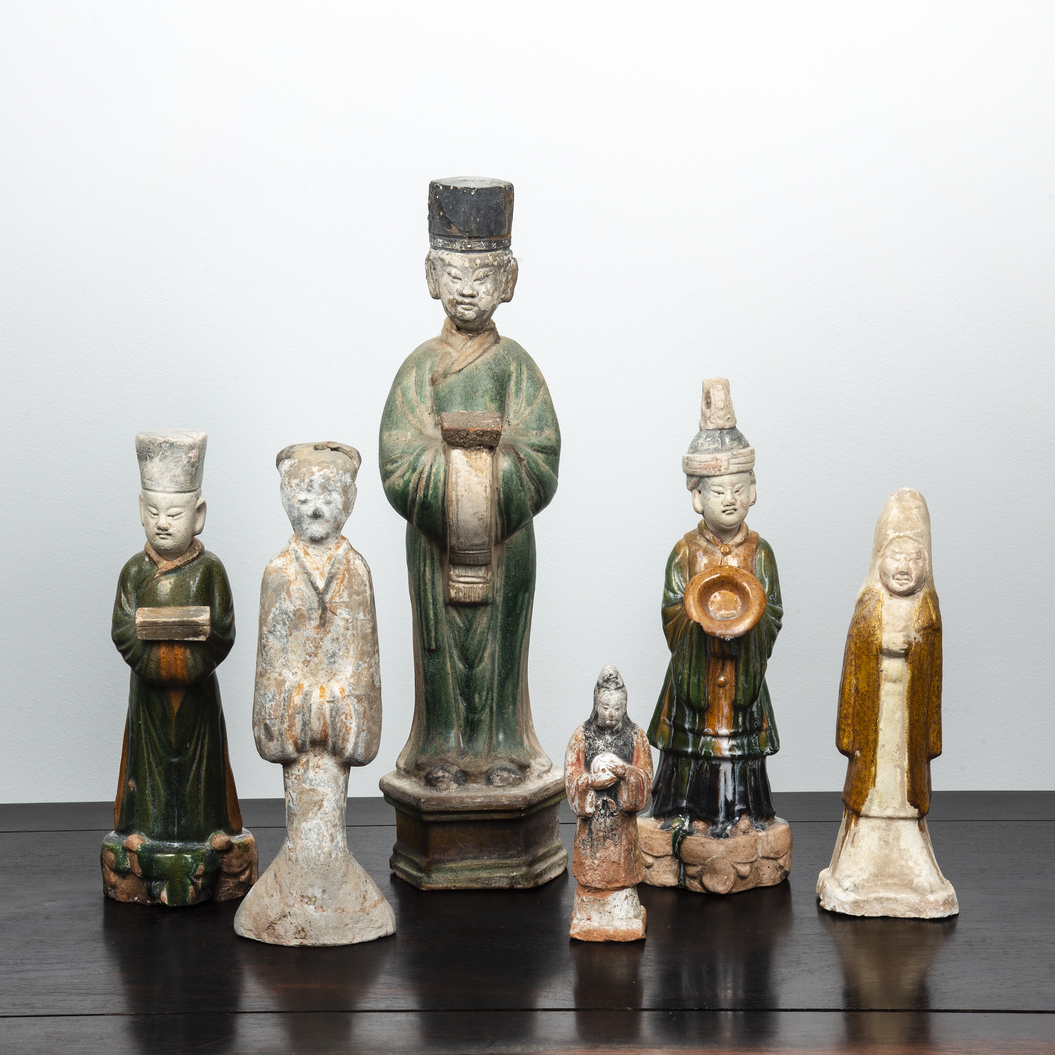 Appraisal: Group of burial figures Mingqi Chinese Western Han and later