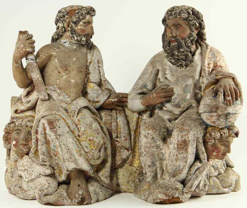 Appraisal: Italian Carved Religious Sculpture th centuryGod the Father with Holy