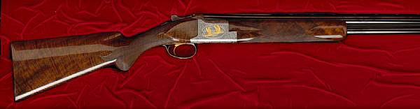 Appraisal: A gauge gold-inlaid Belgian Browning American Pintail Limited Edition superposed