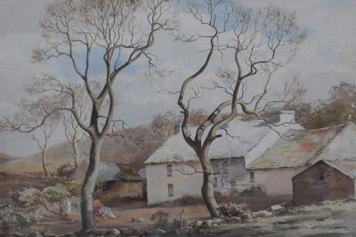 Appraisal: Frank Egginton - Irish Farmhouse watercolour cm x cm