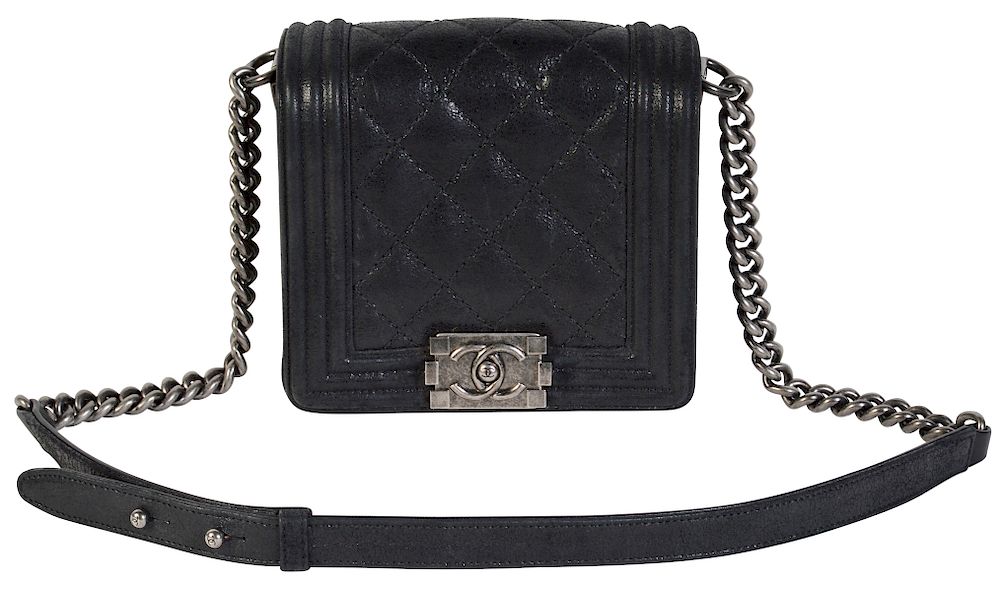 Appraisal: Le Boy' Limited Edition CHANEL Black Metallic Bag Limited edition