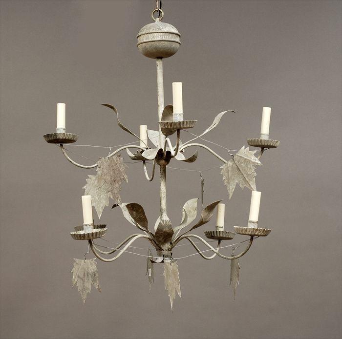 Appraisal: Tole Eight-Light Chandelier in in diam