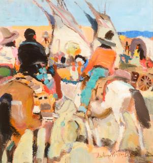 Appraisal: LAVERNE NELSON BLACK - Chief's New Heiroil on paper x