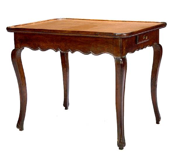 Appraisal: A Louis XV walnut table third quarter th century height