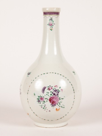 Appraisal: Chinese Export Famille Rose guglet circa bottle form with floral