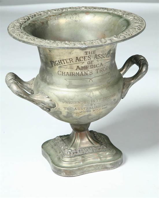 Appraisal: FIGHTER ACES ASSOCIATION OF AMERICA TROPHY Mid-late th century silver