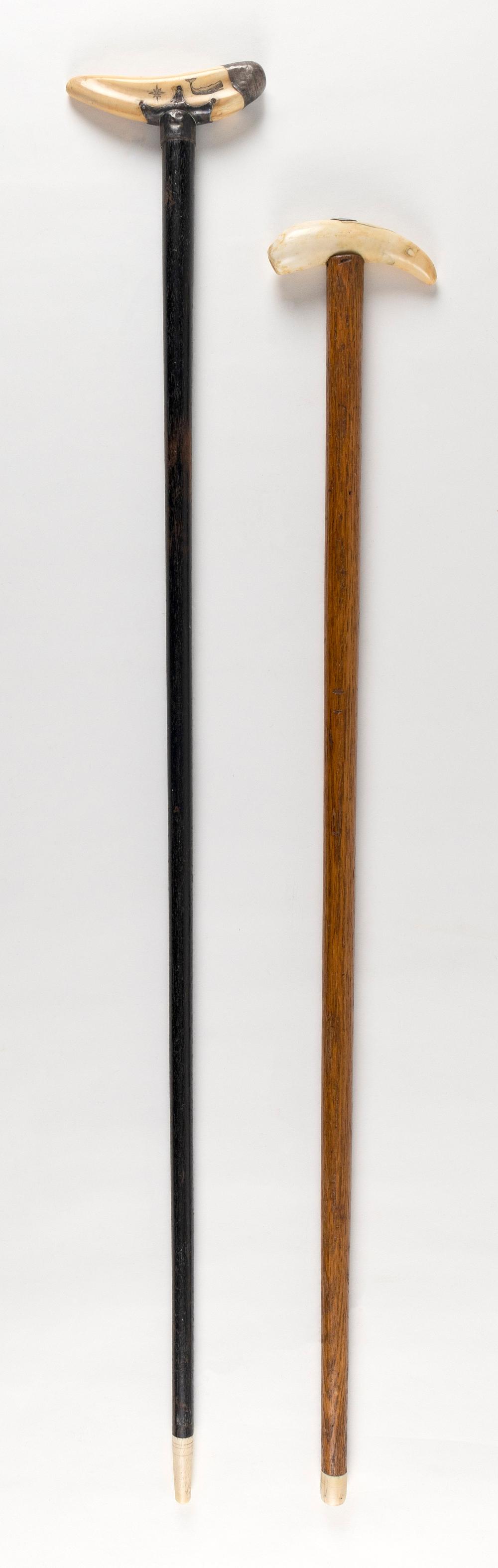 Appraisal: TWO CANES TH CENTURY LENGTHS AND TWO CANES th Century