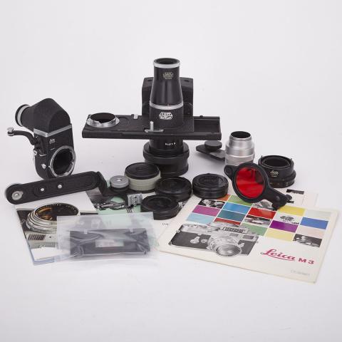 Appraisal: Lot of Leica Camera Accessories c - including a Pradovit