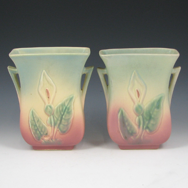 Appraisal: Hull Calla Lily - Vases Lot of two Calla Lily