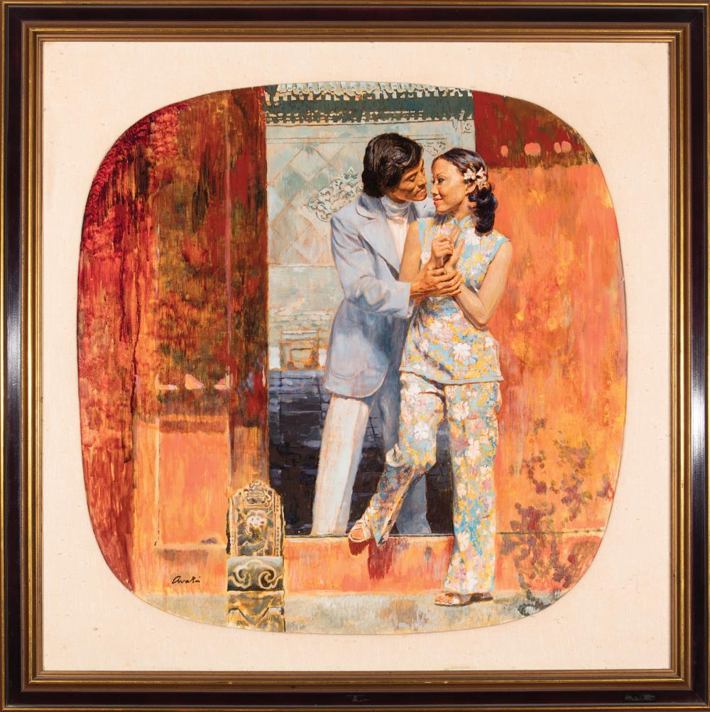 Appraisal: James Avati American New York - Oriental Romance oil on