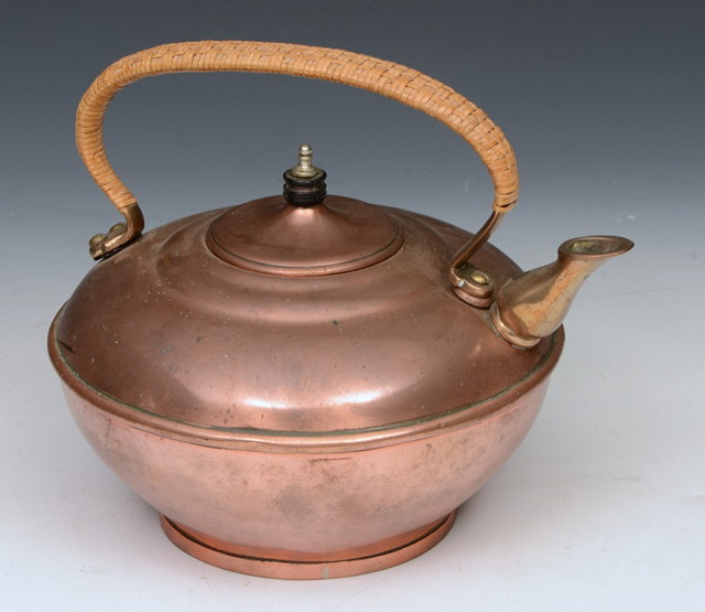 Appraisal: A W A S ARTS AND CRAFTS COPPER COFFEE PERCOLATOR