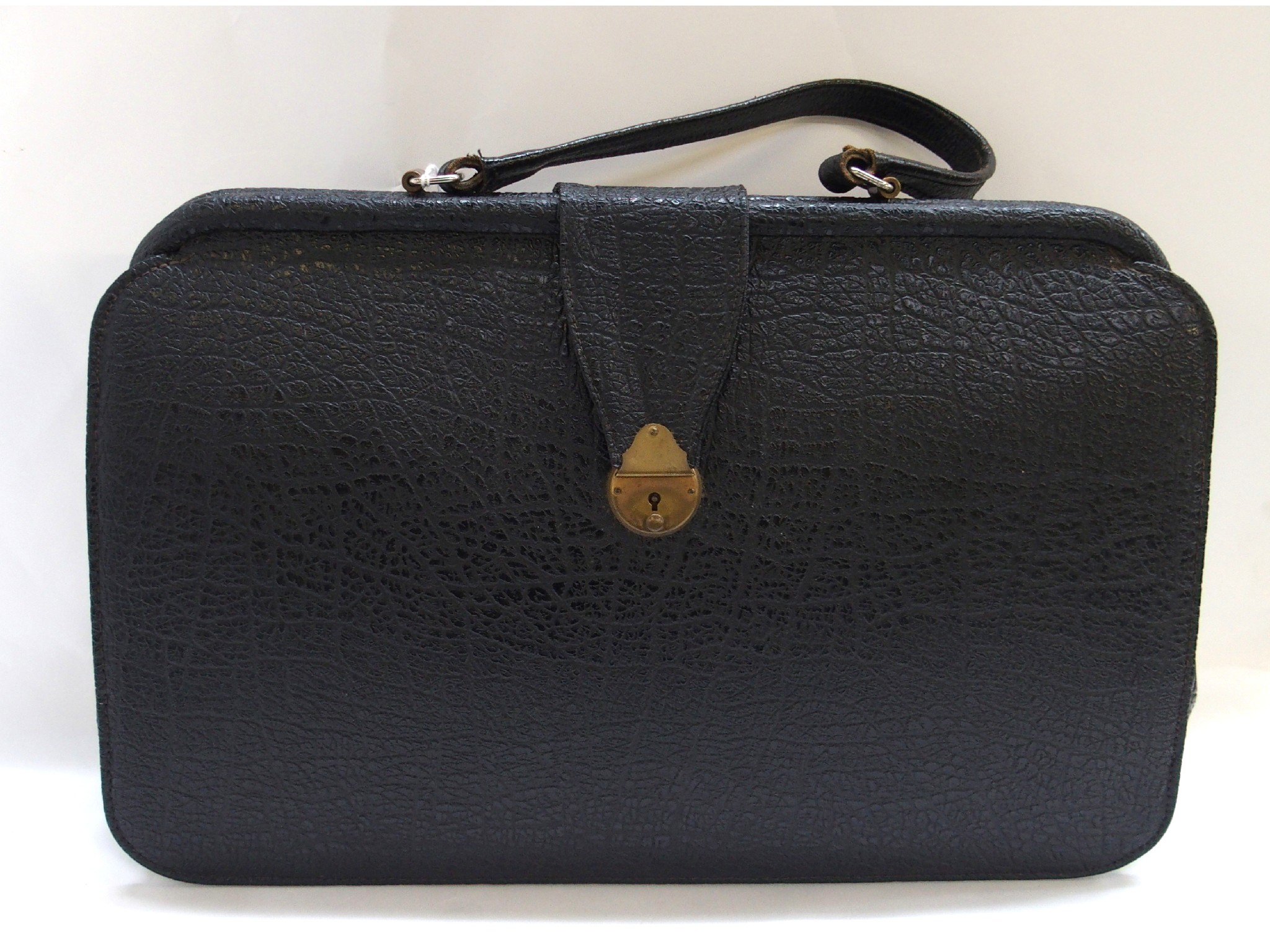 Appraisal: Black leather attache case