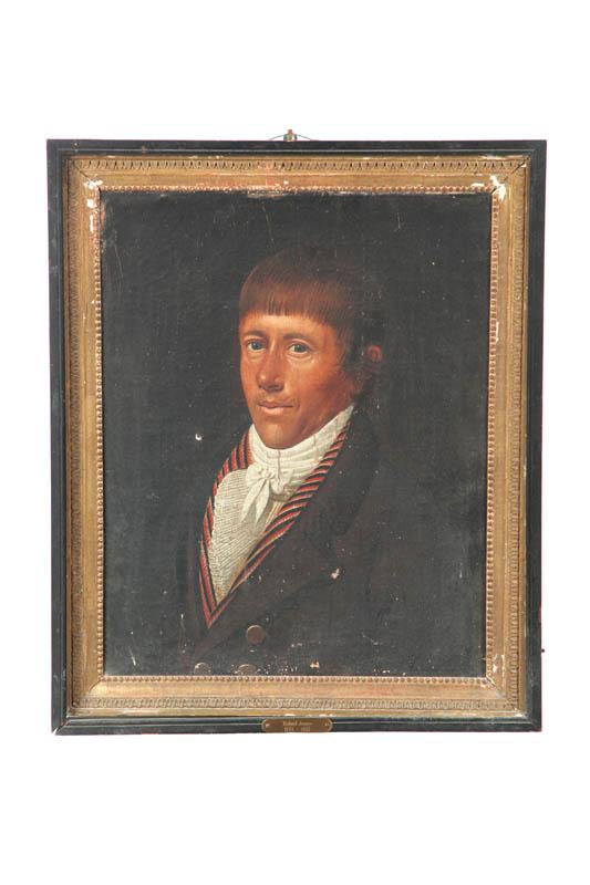 Appraisal: PORTRAIT OF A GENTLEMAN ATTRIBUTED TO RICHARD JENNYS AMERICAN -