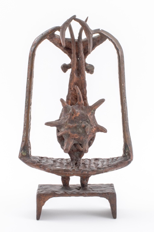 Appraisal: LINDSEY DECKER ABSTRACT BRONZE SCULPTURE Lindsey Decker American - Untitled