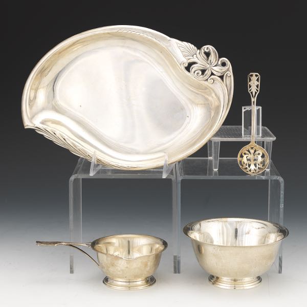 Appraisal: FOUR STERLING SILVER TABLE ARTICLES INCLUDING BY WALLACE WEB AND