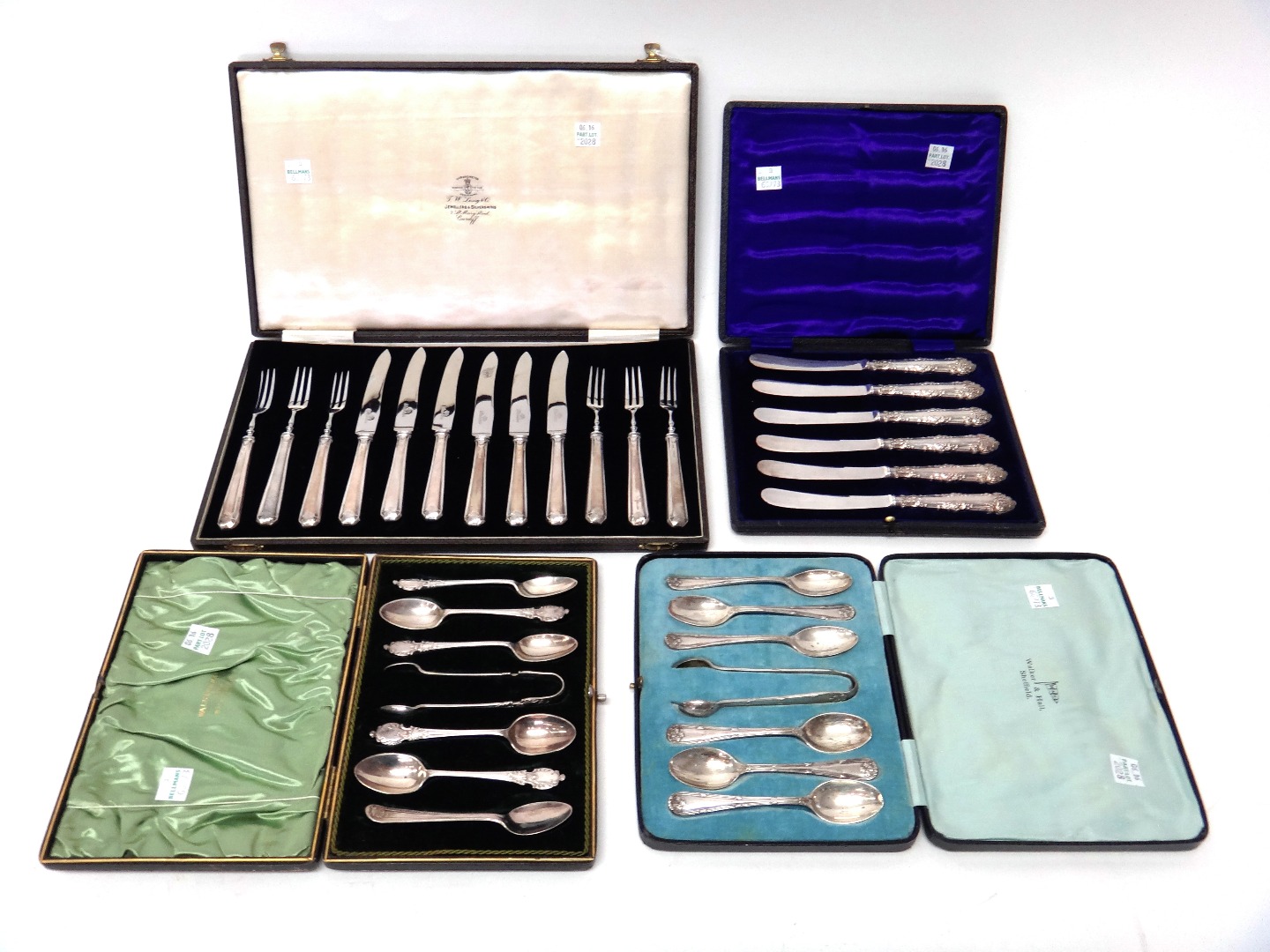 Appraisal: Silver comprising a set of six teaspoons Sheffield and a