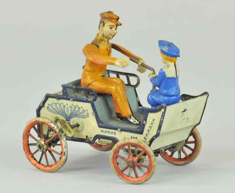 Appraisal: LEHMANN ''NAUGHTY BOY'' VIS- -VIS Germany lithographed tin toy depicts