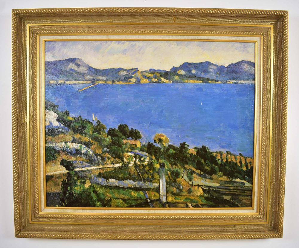 Appraisal: MUSEUMS OF FRANCE BRUSHSTROKES COLLECTIONAfter Paul Cezanne Gulf of Marseille