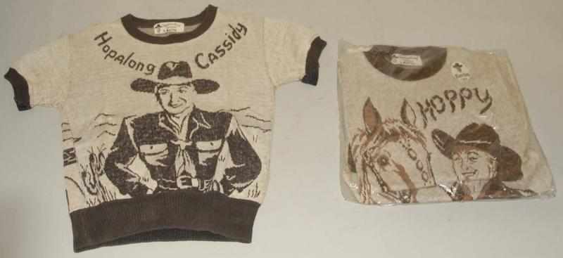 Appraisal: Lot of Vintage Hopalong Cassidy Sweaters Both have tags that