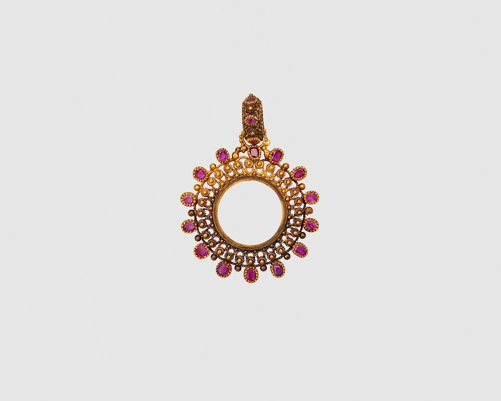 Appraisal: K Gold and Ruby Pendant K Gold and Ruby Pendant