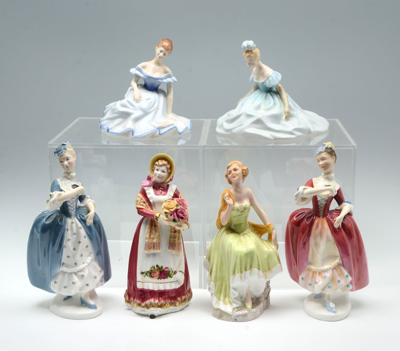 Appraisal: PC LOT ROYAL DOULTON PETITE LADY FIGURINES ''Marjorie'' HN ''Debutante''