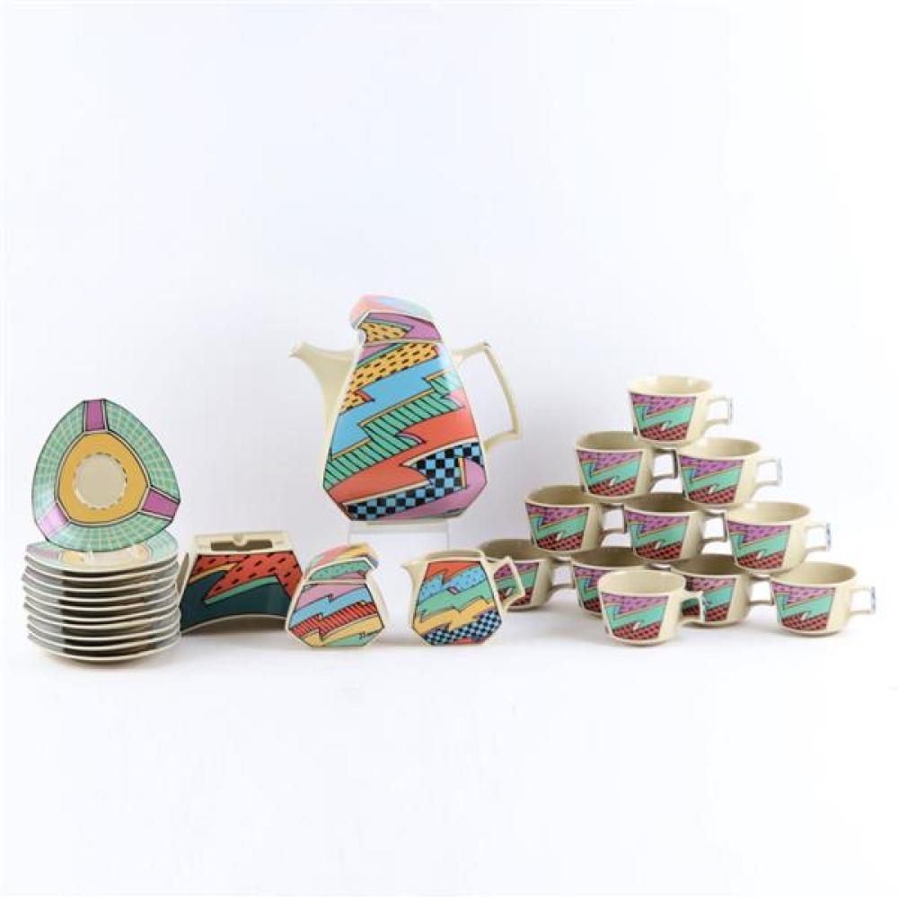 Appraisal: DOROTHY HAFNER FOR ROSENTHAL STUDIO-LINIE FLASH DINNERWARE PIECE GROUP INCLUDING