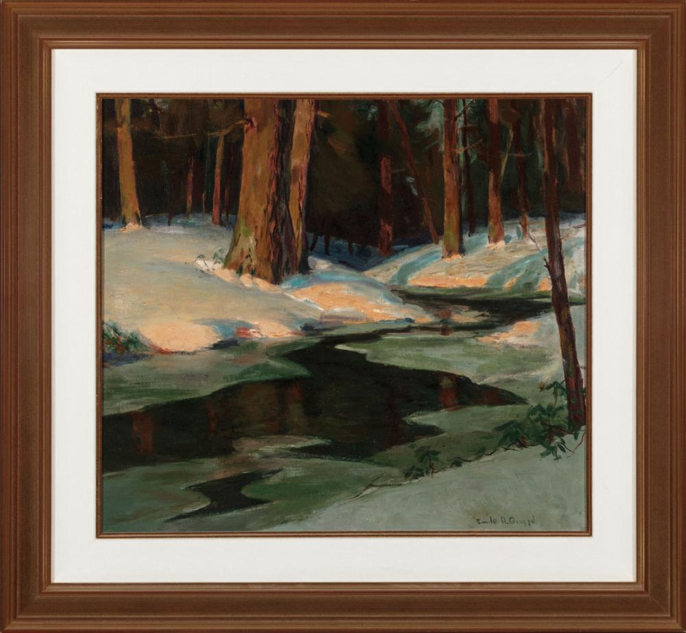 Appraisal: Emile Albert Gruppe American Massachusetts - Trees in Winter oil