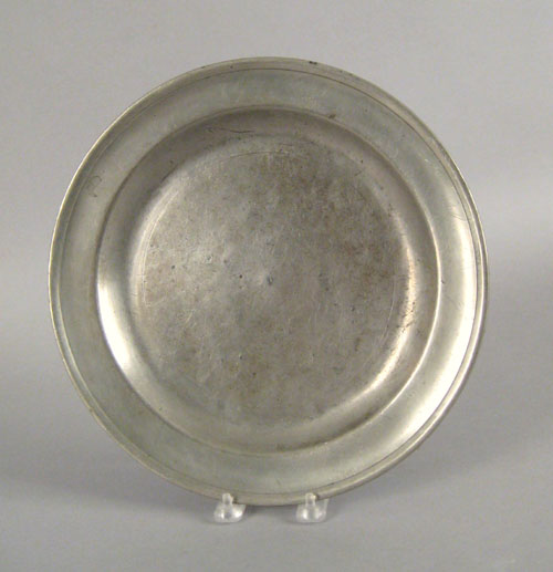 Appraisal: Philadelphia Love pewter charger late th c dia