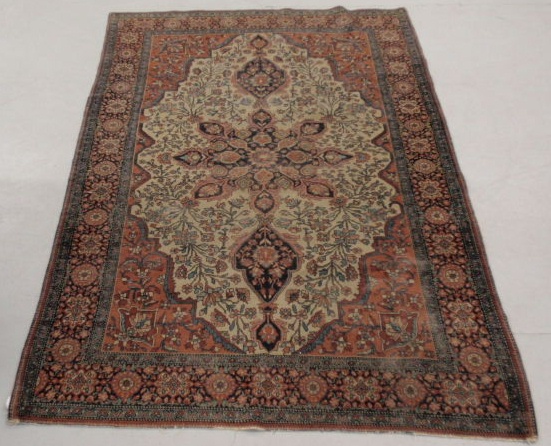 Appraisal: Sarouk oriental center hall carpet x